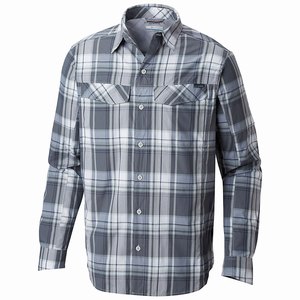 Columbia Silver Ridge™ Plaid Långärmad Tröja Herr Grå (JAYHL2183)